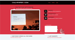 Desktop Screenshot of call4paperz.com