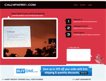 Tablet Screenshot of call4paperz.com